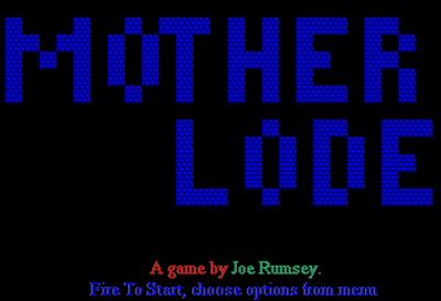 Mother Lode - Screenshot - Game Title Image