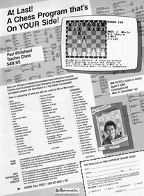 Paul Whitehead Teaches Chess - Advertisement Flyer - Front Image