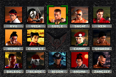 Street Fighter: The Movie - Screenshot - Game Select Image