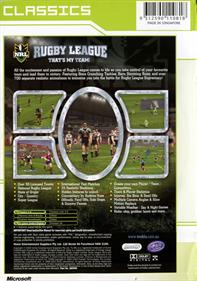 NRL Rugby League - Box - Back Image