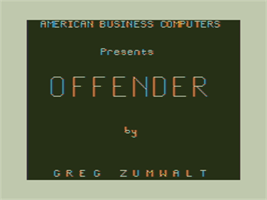 Offender - Screenshot - Game Title Image