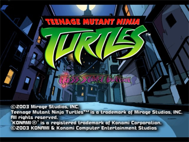 Teenage Mutant Ninja Turtles - Screenshot - Game Title Image