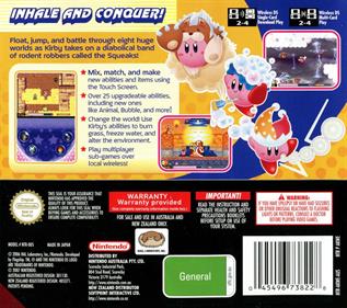 Kirby: Squeak Squad - Box - Back Image