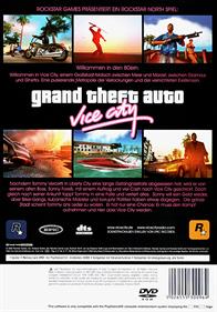 Grand Theft Auto: Vice City - Box - Back Image