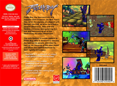 Freak Boy - Box - Back Image