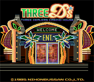 Three Ds: Three Dealers Casino House - Screenshot - Game Title Image