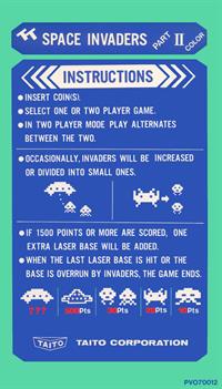 Space Invaders - Arcade - Controls Information