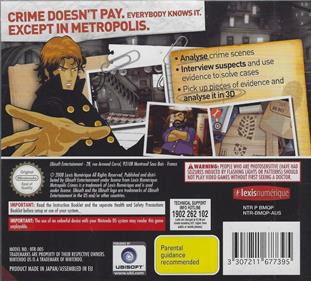 Metropolis Crimes - Box - Back Image