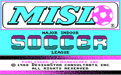 Major Indoor Soccer League - Screenshot - Game Title Image