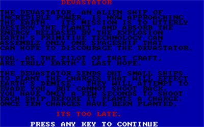 Devastator - Screenshot - Game Title Image