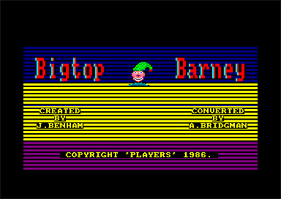 Bigtop Barney - Screenshot - Game Title Image