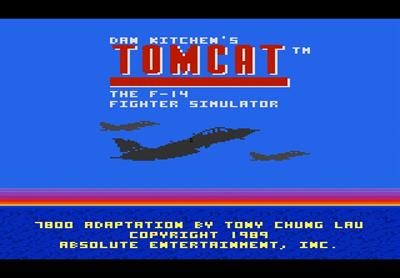Tomcat: The F-14 Fighter Simulator - Screenshot - Game Title