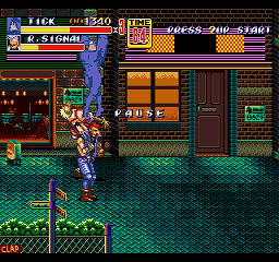 The Tick in Streets of Rage 2