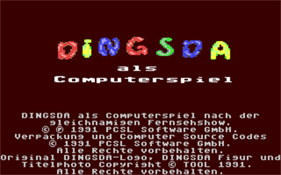 Dingsda - Screenshot - Game Title Image