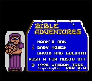Bible Adventures - Screenshot - Game Title Image