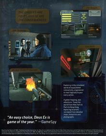 Deus Ex: Game of the Year Edition - Advertisement Flyer - Front Image
