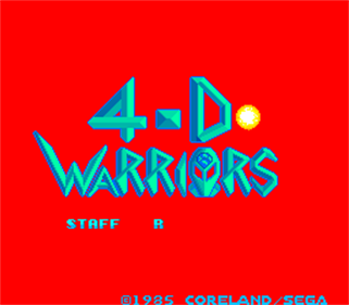4-D Warriors - Screenshot - Game Title Image