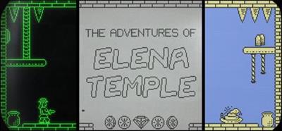 The Adventures of Elena Temple - Screenshot - Game Title