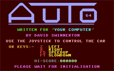 Auto 64 - Screenshot - Game Title Image