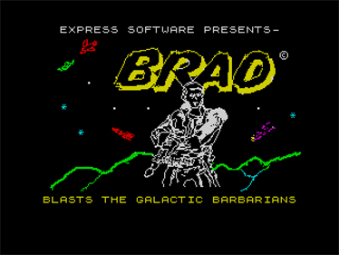 Brad Blasts the Galactic Barbarians  - Screenshot - Game Title Image
