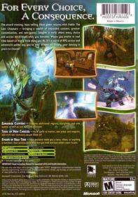 Fable: The Lost Chapters - Box - Back Image