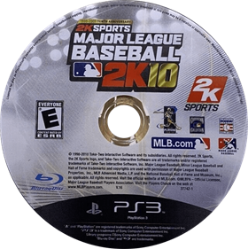 Major League Baseball 2K10 - Disc Image