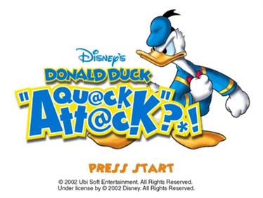 Donald Duck: Goin' Quackers - Screenshot - Game Title