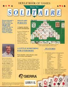 Hoyle Official Book of Games: Volume 2: Solitaire - Box - Back Image