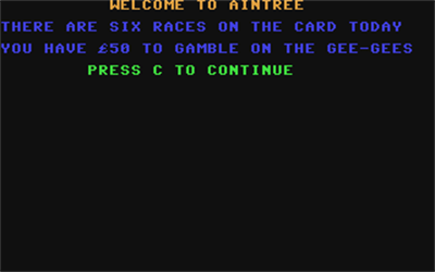 Aintree - Screenshot - Game Title Image