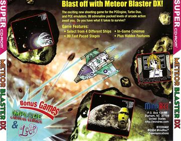 Meteor Blaster DX - Box - Back Image