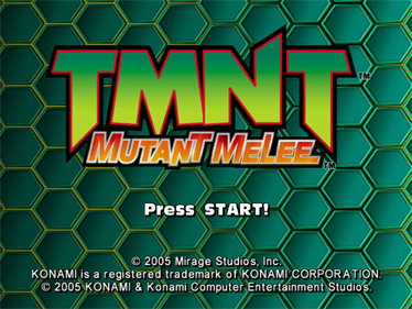 TMNT: Mutant Melee - Screenshot - Game Title Image