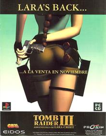 Tomb Raider III: Adventures of Lara Croft - Advertisement Flyer - Front Image