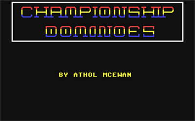 Championship Dominoes - Screenshot - Game Title Image
