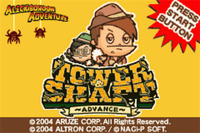 Aleck Bordon Adventure: Tower and Shaft Advance - Screenshot - Game Title Image