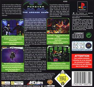 Batman Forever: The Arcade Game - Box - Back Image