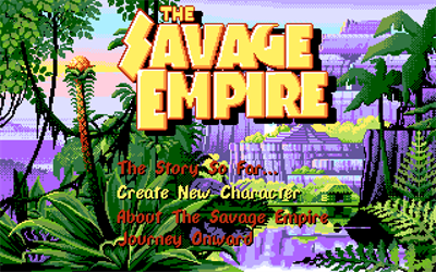 Worlds of Ultima: The Savage Empire - Screenshot - Game Select Image