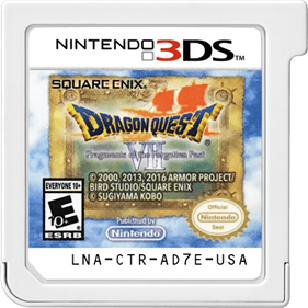 Dragon Quest VII: Fragments of the Forgotten Past - Cart - Front Image