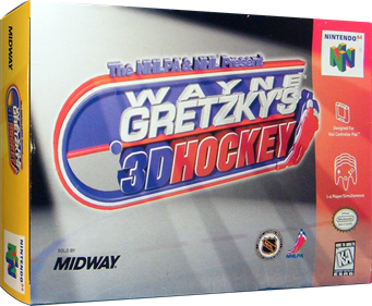 Wayne Gretzky's 3D Hockey - Box - 3D Image