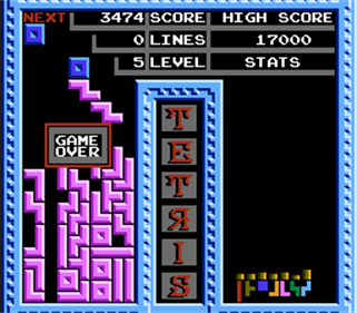 Tetris: The Soviet Mind Game - Screenshot - Game Over Image