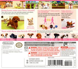 Nintendogs + Cats: Toy Poodle & New Friends - Box - Back Image