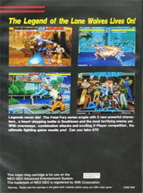 Fatal Fury 3: Road to the Final Victory - Box - Back Image