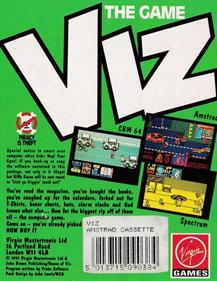 Viz: The Game - Box - Back Image