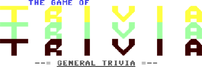 The Game of Trivia: General Trivia - Clear Logo Image