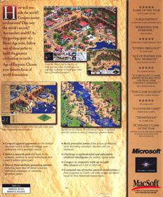 Age of Empires - Box - Back Image