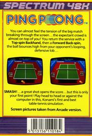 Ping Pong - Box - Back Image