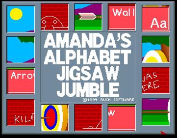 Amanda's Alphabet Jigsaw Jumble - Screenshot - Game Title Image