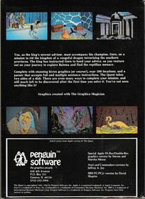 The Quest (Penguin Software) - Box - Back Image