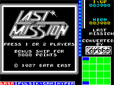 Last Mission - Screenshot - Game Select
