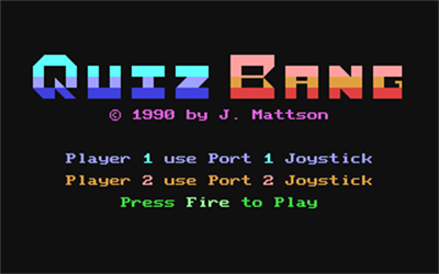 Quiz Bang - Screenshot - Game Title Image
