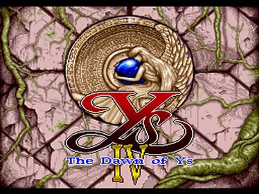Ys IV: The Dawn of Ys - Screenshot - Game Title Image